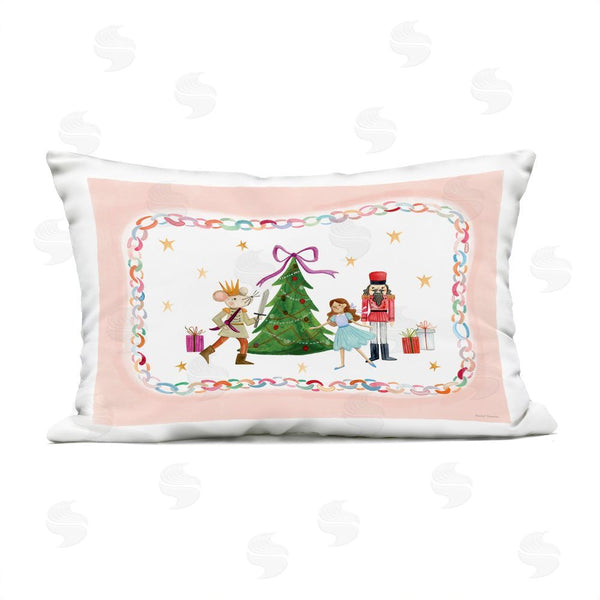 Stupell Industries Rachel Nieman | Festive Characters & Christmas Tree Printed Throw Pillow