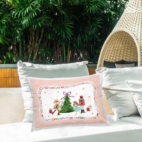 Stupell Industries Rachel Nieman | Festive Characters & Christmas Tree Printed Throw Pillow