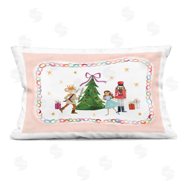 stupell industries Rachel Nieman | Festive Characters & Christmas Tree Printed Throw Pillow