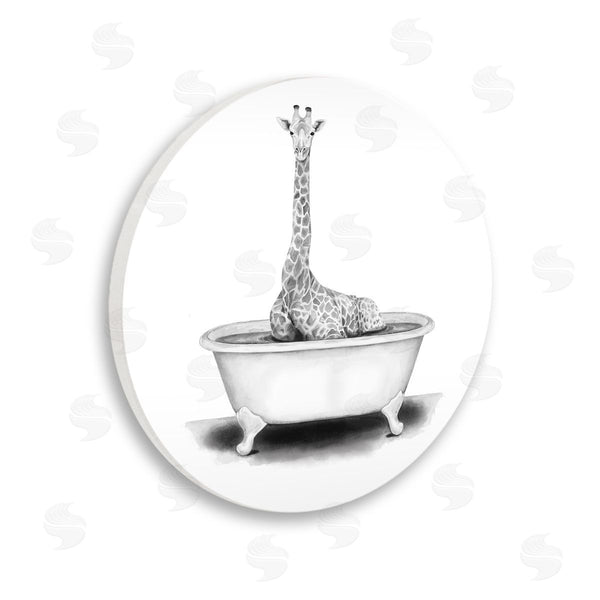 stupell industries Rachel Nieman | Giraffe In A Tub Wall Art