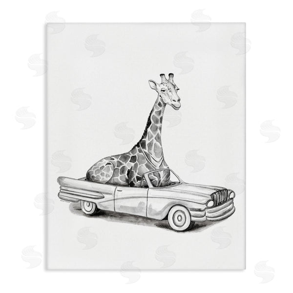 stupell industries Rachel Nieman | Giraffe in Sports Car