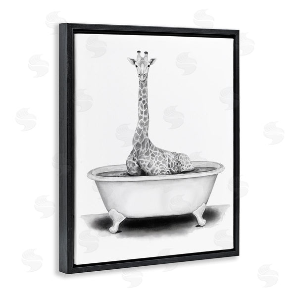 Stupell Industries Rachel Nieman | Giraffe In Tub Funny