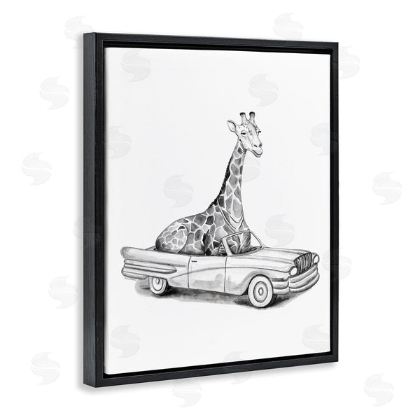 Stupell Industries Rachel Nieman | Giraffe In Vintage Vehicle