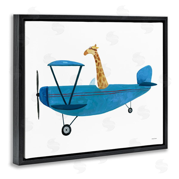 Stupell Industries Rachel Nieman | Giraffe Pilot In Airplane
