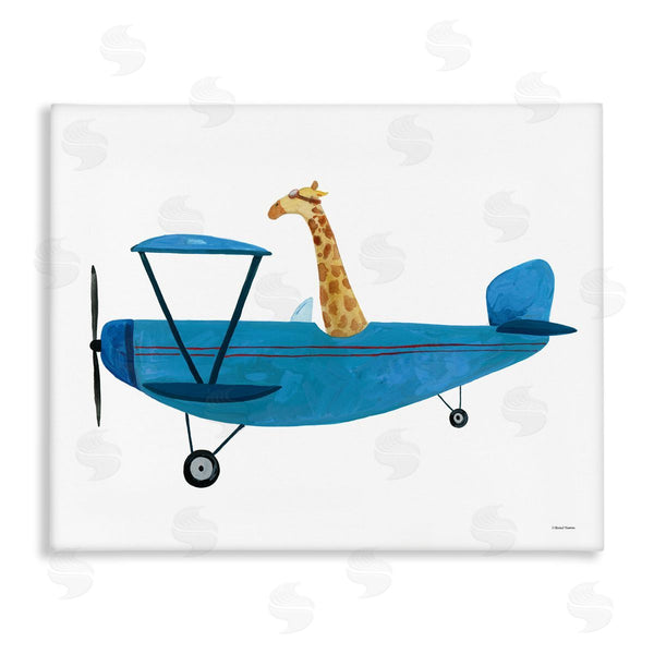 stupell industries Rachel Nieman | Giraffe Pilot in Airplane