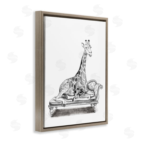 Stupell Industries Rachel Nieman | Giraffe Resting On Chaise