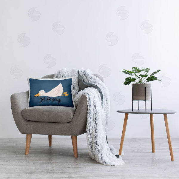 Stupell Industries Rachel Nieman | Got Too Silly Duck Printed Throw Pillow