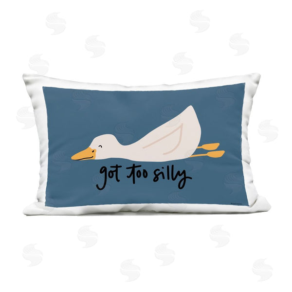 Stupell Industries Rachel Nieman | Got Too Silly Duck Printed Throw Pillow