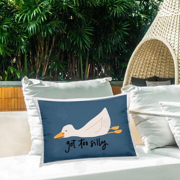 Stupell Industries Rachel Nieman | Got Too Silly Duck Printed Throw Pillow