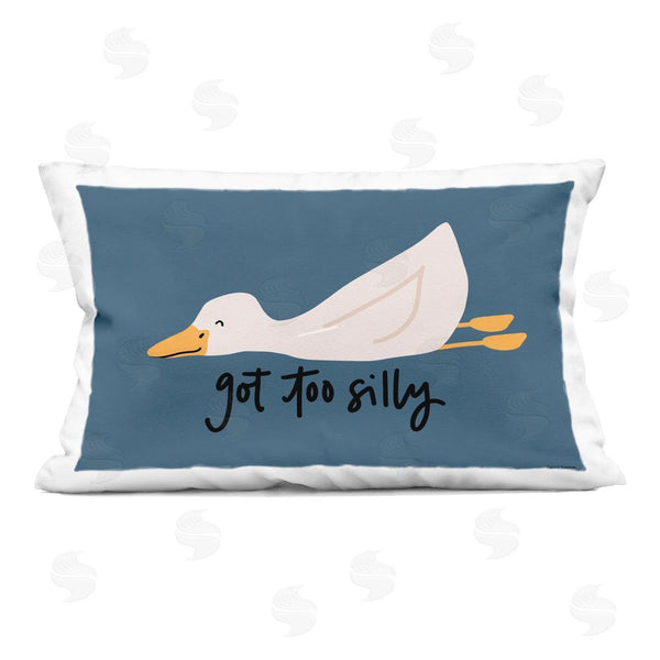 stupell industries Rachel Nieman | Got Too Silly Duck Printed Throw Pillow