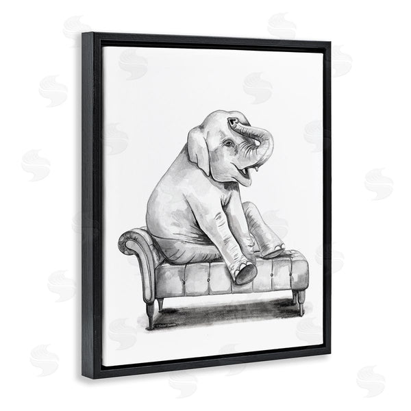 Stupell Industries Rachel Nieman | Happy Elephant On Chaise
