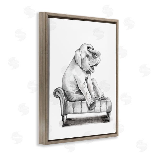 Stupell Industries Rachel Nieman | Happy Elephant On Chaise