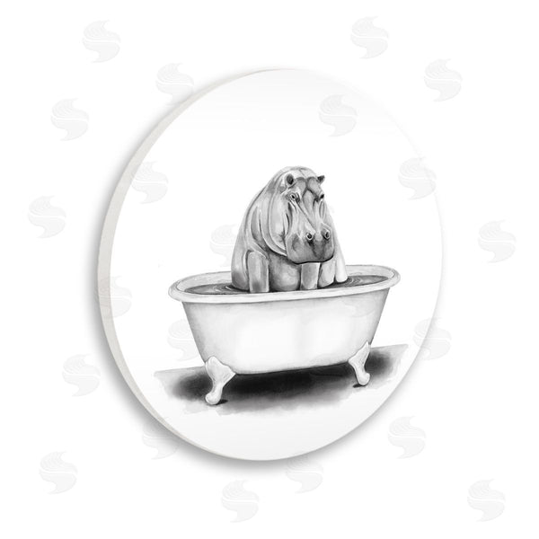 stupell industries Rachel Nieman | Hippo In A Tub Wall Art