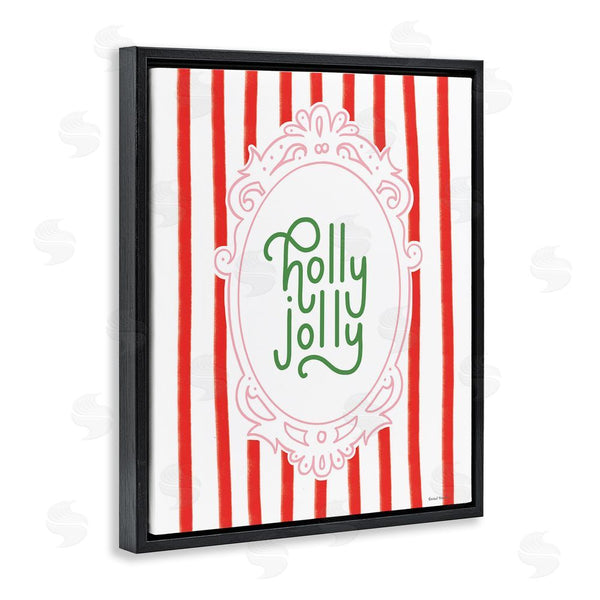 Stupell Industries Rachel Nieman | Holly Jolly Ornate Border Wall Art