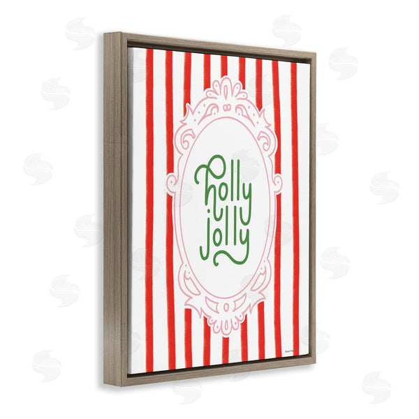 Stupell Industries Rachel Nieman | Holly Jolly Ornate Border Wall Art
