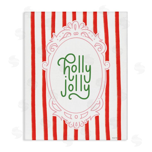 stupell industries Rachel Nieman | Holly Jolly Ornate Border Wall Art