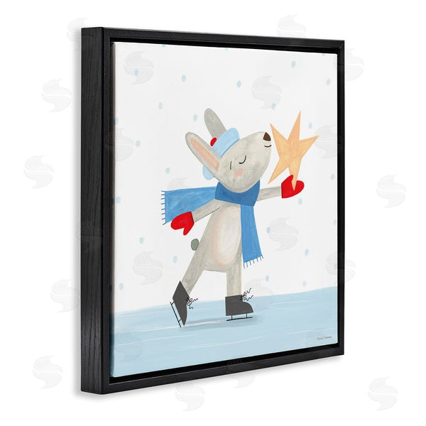 Stupell Industries Rachel Nieman | Ice Skating Bunny With Star Wall Art
