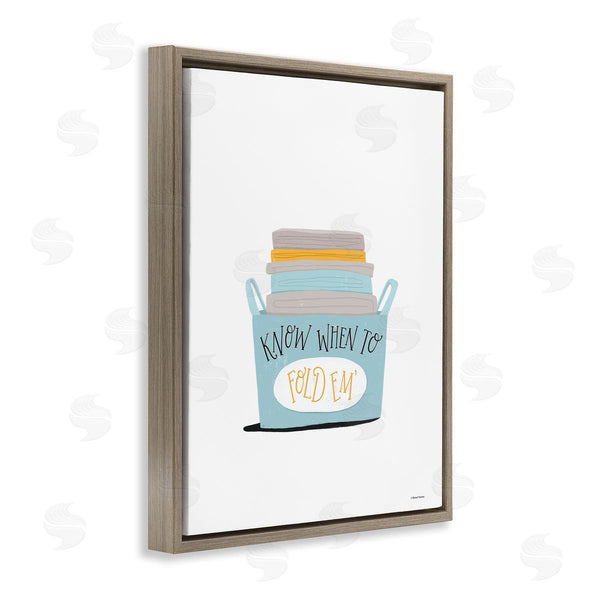 Stupell Industries Rachel Nieman | Know When To Fold Wall Art
