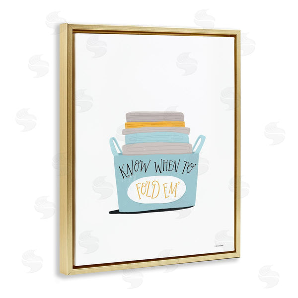 Stupell Industries Rachel Nieman | Know When To Fold Wall Art