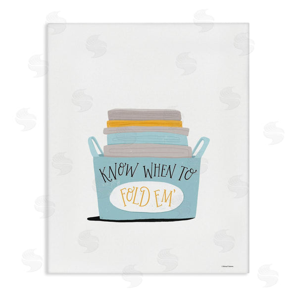 stupell industries Rachel Nieman | Know When to Fold Wall Art