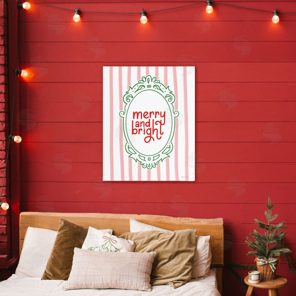 Stupell Industries Rachel Nieman | Merry And Bright Ornate Border Wall Art