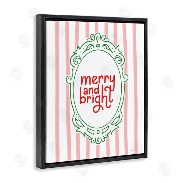 Stupell Industries Rachel Nieman | Merry And Bright Ornate Border Wall Art