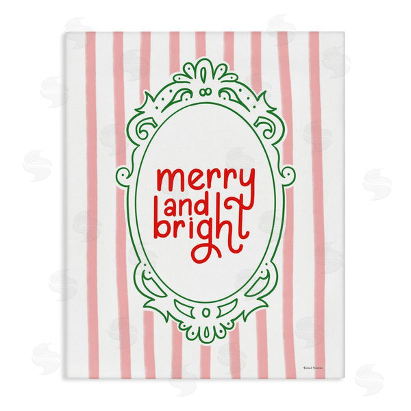 stupell industries Rachel Nieman | Merry and Bright Ornate Border Wall Art