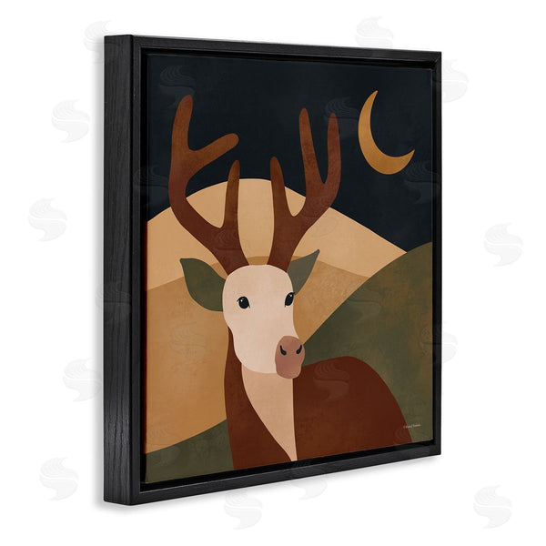 Stupell Industries Rachel Nieman | Minimal Deer Landscape