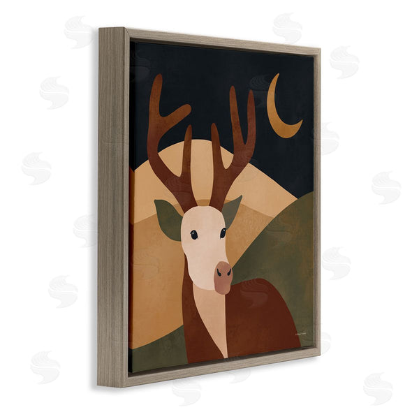 Stupell Industries Rachel Nieman | Minimal Deer Landscape