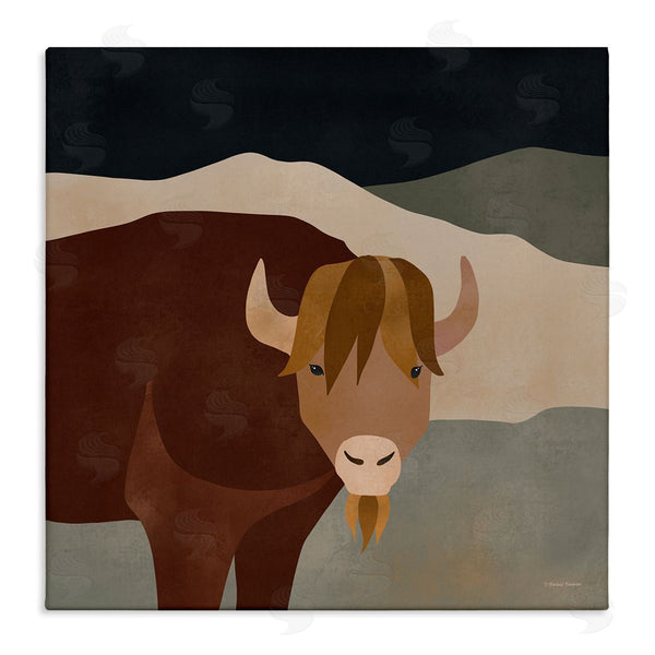 stupell industries Rachel Nieman | Modern Cattle Portrait