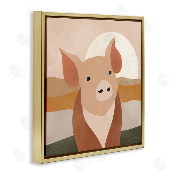 Stupell Industries Rachel Nieman | Modern Farmhouse Pig