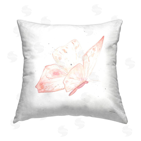 stupell industries Rachel Nieman | Modern Pastel Butterfly Printed Throw Pillow