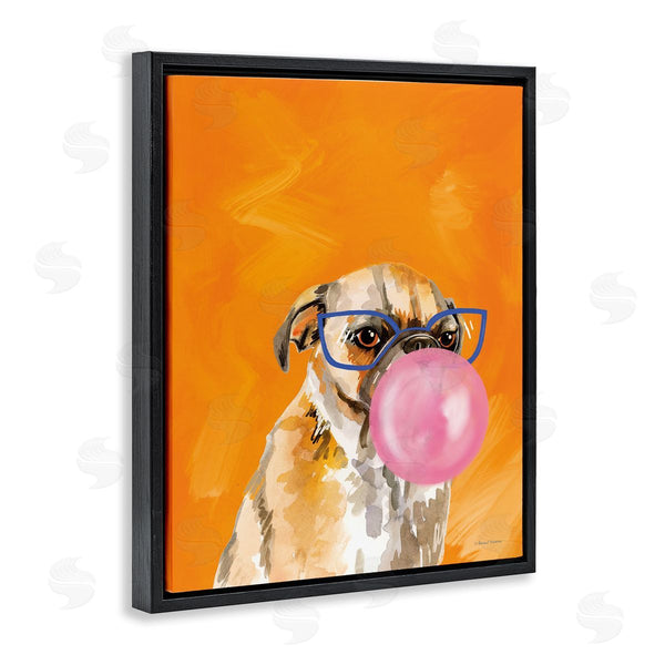Stupell Industries Rachel Nieman | Orange Dog With Bubblegum Wall Art