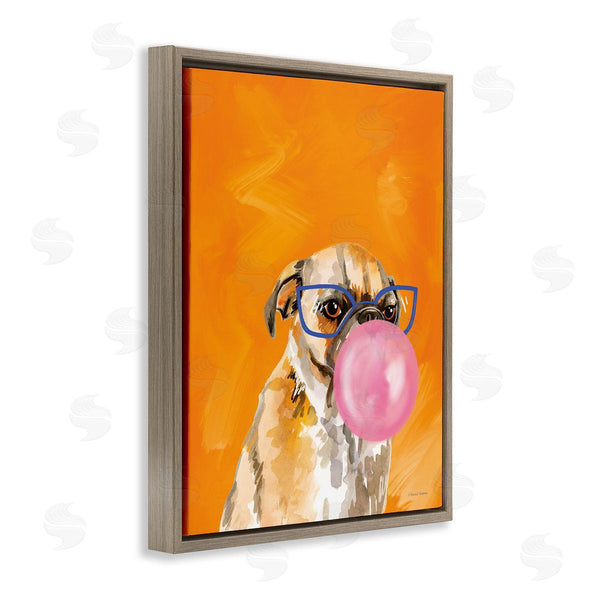 Stupell Industries Rachel Nieman | Orange Dog With Bubblegum Wall Art