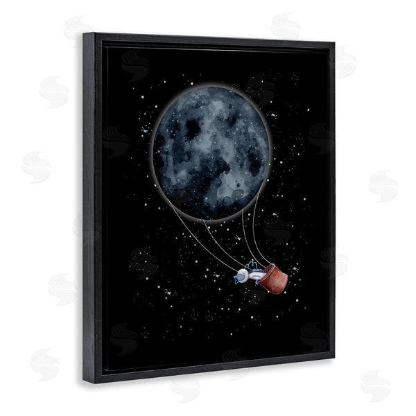 Stupell Industries Rachel Nieman | Outer Space Moon Balloon