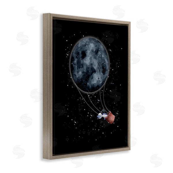 Stupell Industries Rachel Nieman | Outer Space Moon Balloon