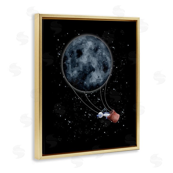 Stupell Industries Rachel Nieman | Outer Space Moon Balloon