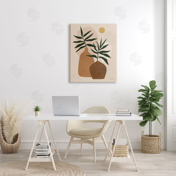 Stupell Industries Rachel Nieman | Potted Plant Vases Cutout Abstract Botanical Shapes Wall Art