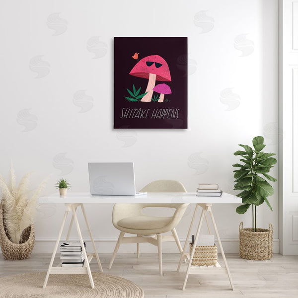 Stupell Industries Rachel Nieman | Shitake Happens Mushroom Wall Art