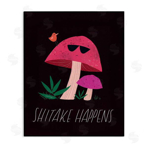stupell industries Rachel Nieman | Shitake Happens Mushroom Wall Art