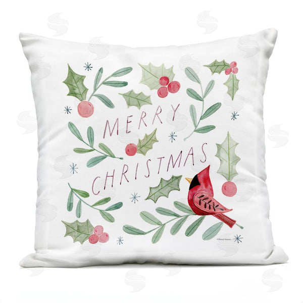 Stupell Industries Rachel Nieman | Soft Whimsical Christmas Printed Throw Pillow