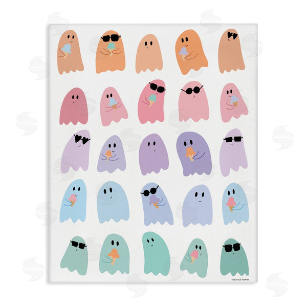 stupell industries Rachel Nieman | Spooky Cute Pastel Ghosts