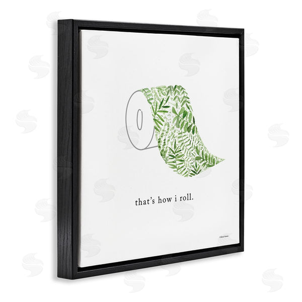 Stupell Industries Rachel Nieman | That's How I Roll Botanical Toilet Paper Wall Art