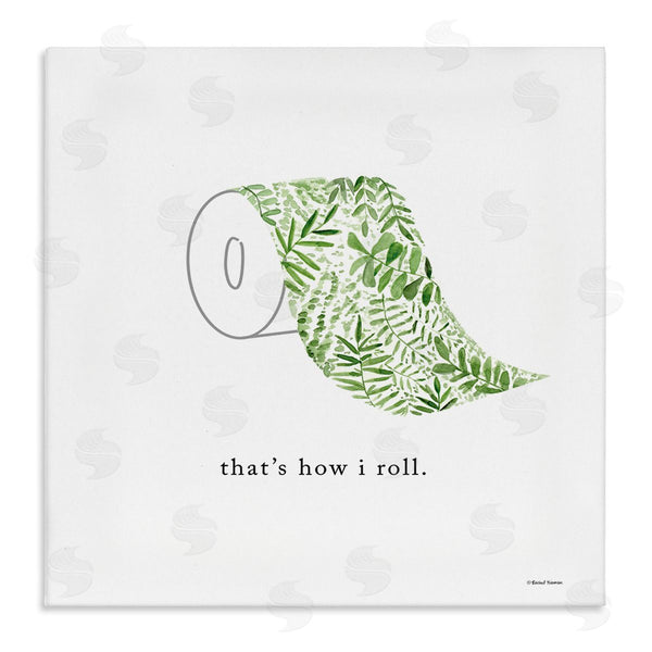 stupell industries Rachel Nieman | That's How I Roll Botanical Toilet Paper Wall Art