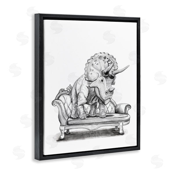 Stupell Industries Rachel Nieman | Triceratops Lounging On Couch
