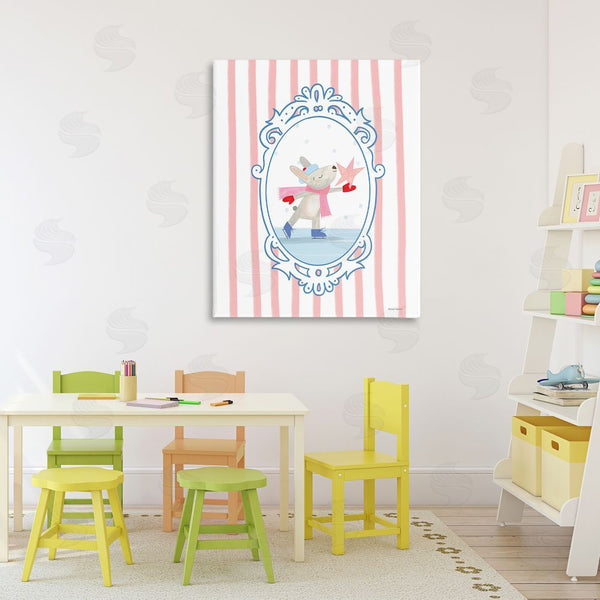 Stupell Industries Rachel Nieman | Wintery Bunny Ice Skating Wall Art