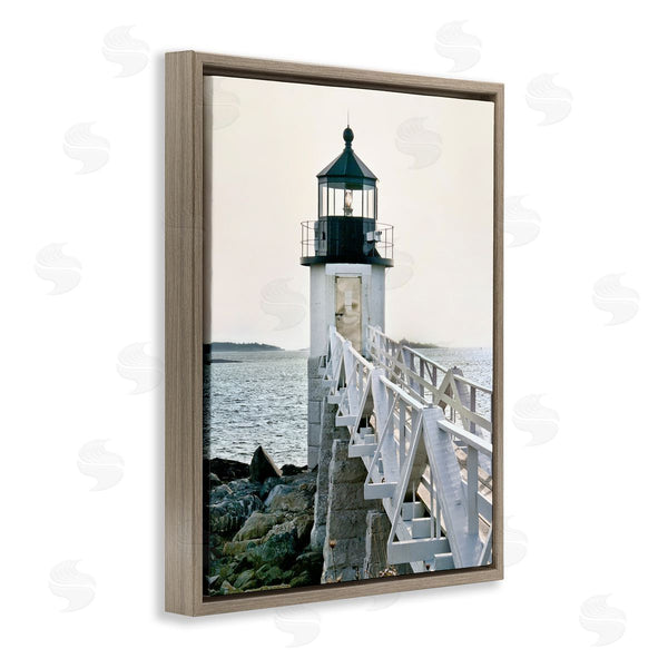 Stupell Industries Rachel Perry | White Lighthouse Photography