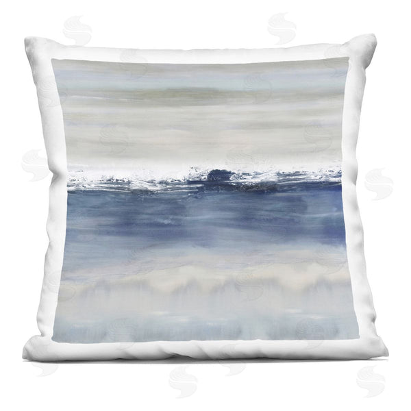 stupell industries Rachel Springer | Abstract Blue Grey Gradient Printed Throw Pillow