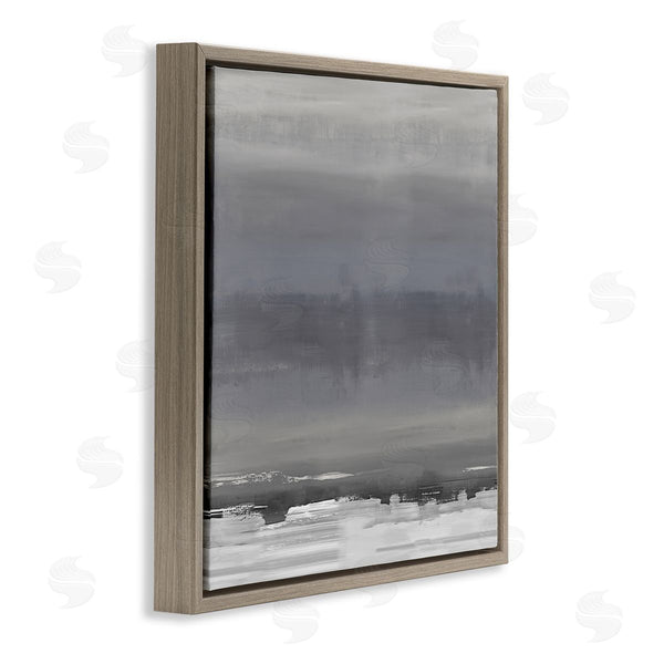 Stupell Industries Rachel Springer | Abstract Greyscale Avante-Garde Industrial Landscape Wall Art