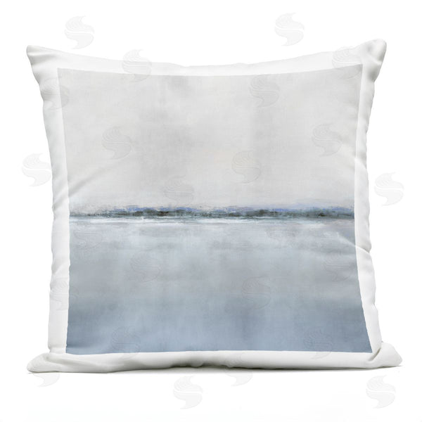 Stupell Industries Rachel Springer | Contemporary Grey Ocean Gradient Printed Throw Pillow
